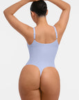 Seamless Plunge Support Bodysuit with Inner Tummy Control Clips