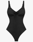 Seamless Plunge Support Bodysuit with Inner Tummy Control Clips